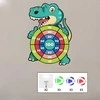 Velcro Darts arkadinis žaidimas 2in1 rinkinys: skydas + dinozaurų lanko paleidėjas WOOPIE