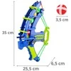 Velcro Darts arkadinis žaidimas 2in1 rinkinys: skydas + dinozaurų lanko paleidėjas WOOPIE