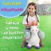 WOOPIE guminis šokliukas vienaragis baltas