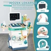 WOOPIE Gydytojo vežimėlio rinkinys Mažasis daktaras EKG garsas šviesa reguliuojamas 26 vnt.