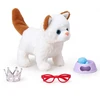 WOOPIE Interactive Baltas and Brown Kitten with Crown and Accessories