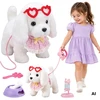 WOOPIE Interactive Baltas Dog on a Leash with Accessories