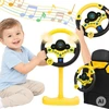 WOOPIE Interactive Car Steering Wheel with Lights Geltona
