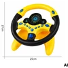 WOOPIE Interactive Car Steering Wheel with Lights Geltona