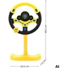 WOOPIE Interactive Car Steering Wheel with Lights Geltona