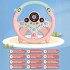 WOOPIE interaktyvus automobilio vairas su švieselėmis rožinis