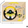 WOOPIE Interactive Car Steering Wheel with Lights Geltona