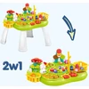 WOOPIE Interactive Educational Table 2 in 1 Game Fishing Hammer Sorter Sound Light
