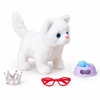 WOOPIE Interactive Kitten Plush Toy Sound Accessories Crown Glasses