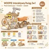 WOOPIE Interactive Train Ride-on Pusher 3-in-1 Educational Playing Light