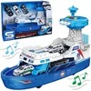 WOOPIE 54054 Interaktyvus policijos patrulinis laivas - mastelis 1:16 + Automobiliai 3 vnt.