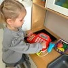 Vaikiškas kasos aparatas su kalkuliatoriumi ir priedais WOOPIE