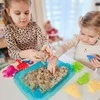 Woopie Kinetinio smėlio rinkinys 0,5kg su staliuku ir formelėmis