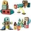 Magnetinis konstrukcinis WOOPIE 3D rinkinys 68 vnt