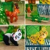 WOOPIE magnetinis konstruktorius 3D Retieji gyvūnai