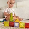Magnetinis edukacinis konstruktorius 3D pilis ir transporto priemonės WOOPIE 110vnt