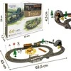Elektrinis retro traukinio rinkinys WOOPIE su XL trasa 66 vnt