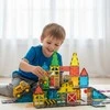 Woopie Magnetinių Blokų Rinkinys su Statybų Transporto Priemonėmis