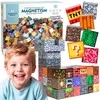 WOOPIE Švietimo Žaislai 3D Magnetiniai Kubo Blokai 63 vnt.