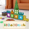 WOOPIE Magnetic Construction Blocks 3D Educational Set Castle 30 pcs.
