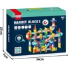 WOOPIE Magnetinės Konstruktoriaus Kaladėlės 3D su Kamuoliukų Toru