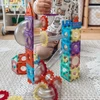 Woopie Magnetiniai Konstrukciniai Klocki 3D Edukacinis Rinkinys Kulkų Traukiniui 126 el.