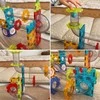 Magnetinis konstruktorius 3D rinkinys su kamuoliukų trasa Woopie 113vnt