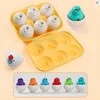 WOOPIE 54146Montessori Sorter Dėlionės Rungtynės Formos Juokingi Viščiukai Kiaušiniai 6vnt