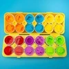 Dėlionė WOOPIE Ugdymo Žaislas Jajka Montessori - Porašyk Formas ir Spalvas