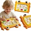 Magnetinė Montessori lavinamoji lenta su labirintu Krabas Woopie oranžinė