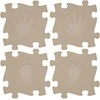 WOOPIE Sensory Mat Orthopedic Puzzle Hands and Feet 16 Pieces - rusvai gelsvas
