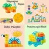 WOOPIE Skaidrios Magnetinės Konstrukcinės Kaladėlės