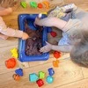 Woopie Kinetinis Smėlis 0,8kg Rinkinys su Formelėmis + Smėlio Dėžė