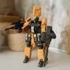 3 Viename Robotas Transformeris Tankas Ir Strėlyčių Šautuvas WOOPIE