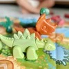WOOPIE Konstrukcinis Rinkinys 2-in-1 Stalo Žaidimas Dinozaurai + Kauliukas 46 vnt.