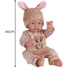 WOOPIE ROYAL Baby Doll in Bunny Outfit 46 cm