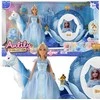 Lėlių rinkinys Ledo princesė Lily ir šviečianti karieta WOOPIE ROYAL