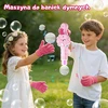 WOOPIE Smoke Bubble Gun Unicorn Fog Bubble Machine Rechargeable