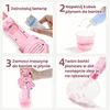 WOOPIE Smoke Bubble Gun Unicorn Fog Bubble Machine Rechargeable