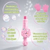 WOOPIE Smoke Bubble Gun Unicorn Fog Bubble Machine Rechargeable