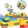WOOPIE 53170 Vandens stalas 2in1 smėlio dėžės statybvietė + 4 automobiliai 12vnt.