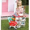WOOPIE Supermarket Store with Shopping Cart Scale Cash Register Scanner + 48 Accs.