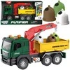 WOOPIE Atliekų Vagonas su Craneliu - Interaktyvus Automobilis 1:10