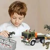 WOOPIE Dinozaurų Transporto Sunkvežimis su Garso ir Šviesos Efektais