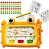 Magnetinė Montessori lavinamoji lenta su labirintu Krabas Woopie oranžinė