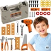 WOOPIE Tool Set in a Case 45 Pieces for Little Handyman Baterija-Powered Drill and Light