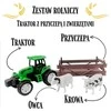 Woopie Traktorius su Priekaba ir Gyvūnais - Žalias