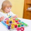 Woopie Montessori Dėlionė - Mokomasis Žaidimas su Rašmenimis ir Skaičiais - 139 Elementai