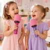 WOOPIE belaidis karaoke mikrofonas su garsiakalbiu rožinis
