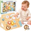 WOOPIE Žalias 2-in-1 House Manipulation Board 8 pcs.